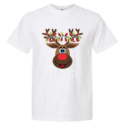 Santa Reindeer Cupid Xmas Group Costume Garment-Dyed Heavyweight T-Shirt