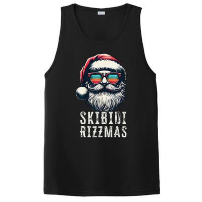 Skibid.I Rizzmas Christmas Rizz Santa Claus Charisma Cool PosiCharge Competitor Tank