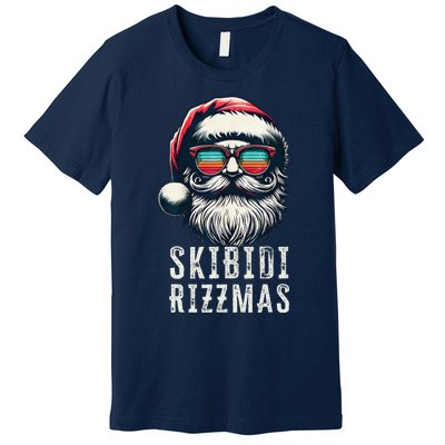 Skibid.I Rizzmas Christmas Rizz Santa Claus Charisma Cool Premium T-Shirt