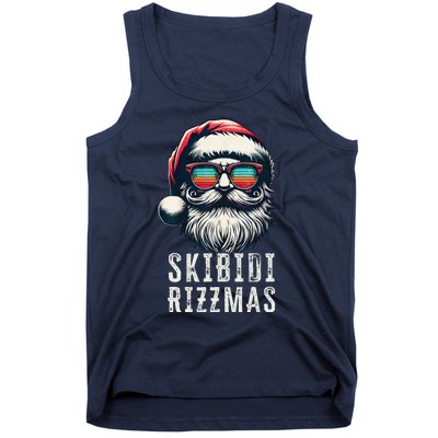 Skibid.I Rizzmas Christmas Rizz Santa Claus Charisma Cool Tank Top