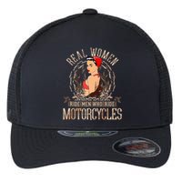 Sexy Real Chick Ride Motorcycles Gift Biker Babe Chick Flexfit Unipanel Trucker Cap