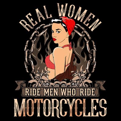 Sexy Real Chick Ride Motorcycles Gift Biker Babe Chick T-Shirt