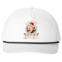 Sexy Real Chick Ride Motorcycles Gift Biker Babe Chick Snapback Five-Panel Rope Hat