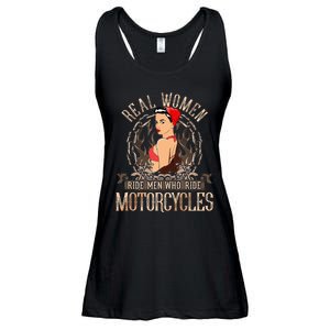 Sexy Real Chick Ride Motorcycles Gift Biker Babe Chick Ladies Essential Flowy Tank