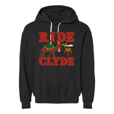 Shriner Ride Clyde Nobles Mystic Aaonms Mason Parents' Day Garment-Dyed Fleece Hoodie