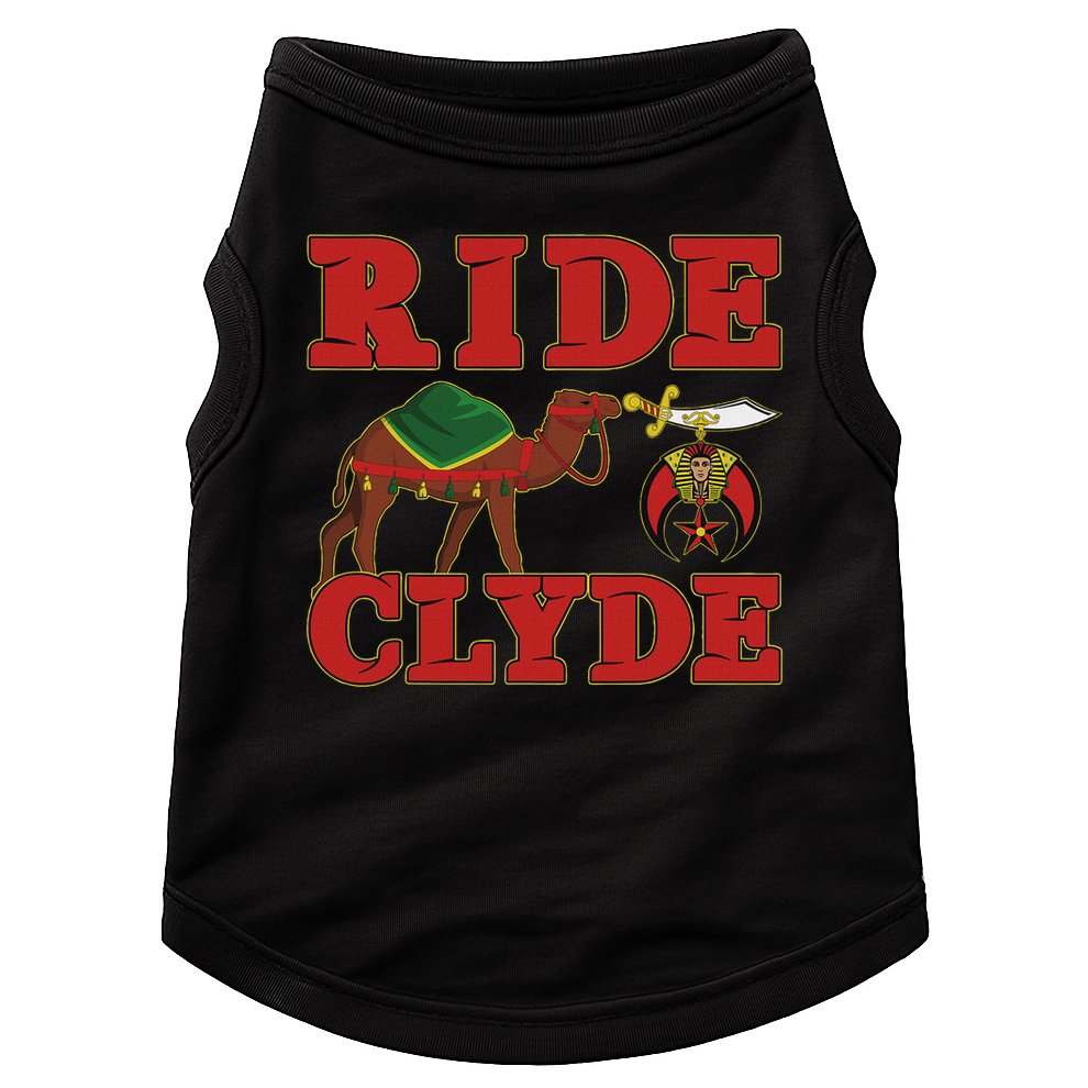 Shriner Ride Clyde Nobles Mystic Aaonms Mason Parents' Day Doggie Tank