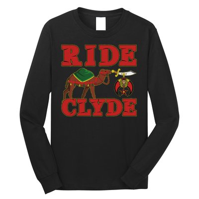 Shriner Ride Clyde Nobles Mystic Aaonms Mason Parents' Day Long Sleeve Shirt