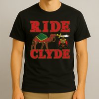 Shriner Ride Clyde Nobles Mystic Aaonms Mason Parents' Day T-Shirt