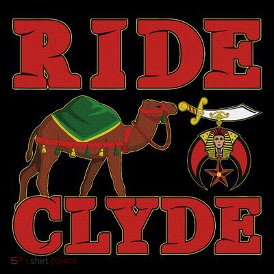 Shriner Ride Clyde Nobles Mystic Aaonms Mason Parents' Day T-Shirt