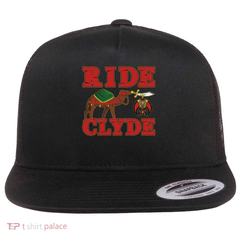 Shriner Ride Clyde Nobles Mystic Aaonms Mason Parents' Day Flatbill Hat