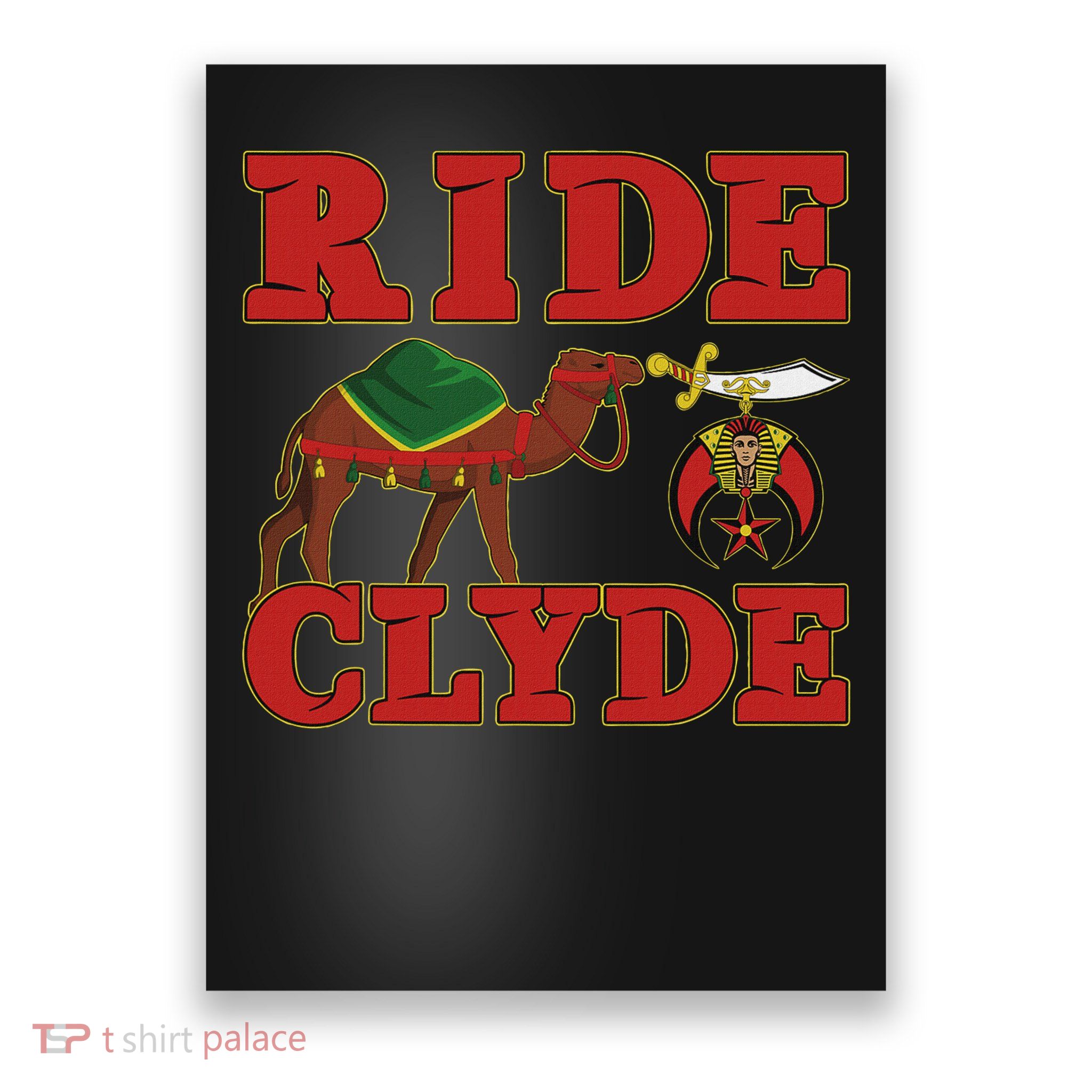 Shriner Ride Clyde Nobles Mystic Aaonms Mason Parents' Day Poster