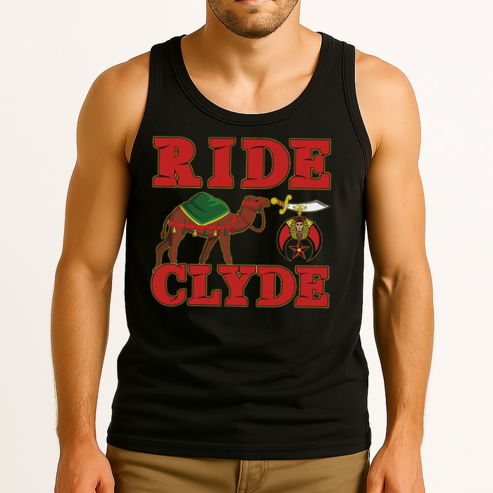 Shriner Ride Clyde Nobles Mystic Aaonms Mason Parents' Day Tank Top