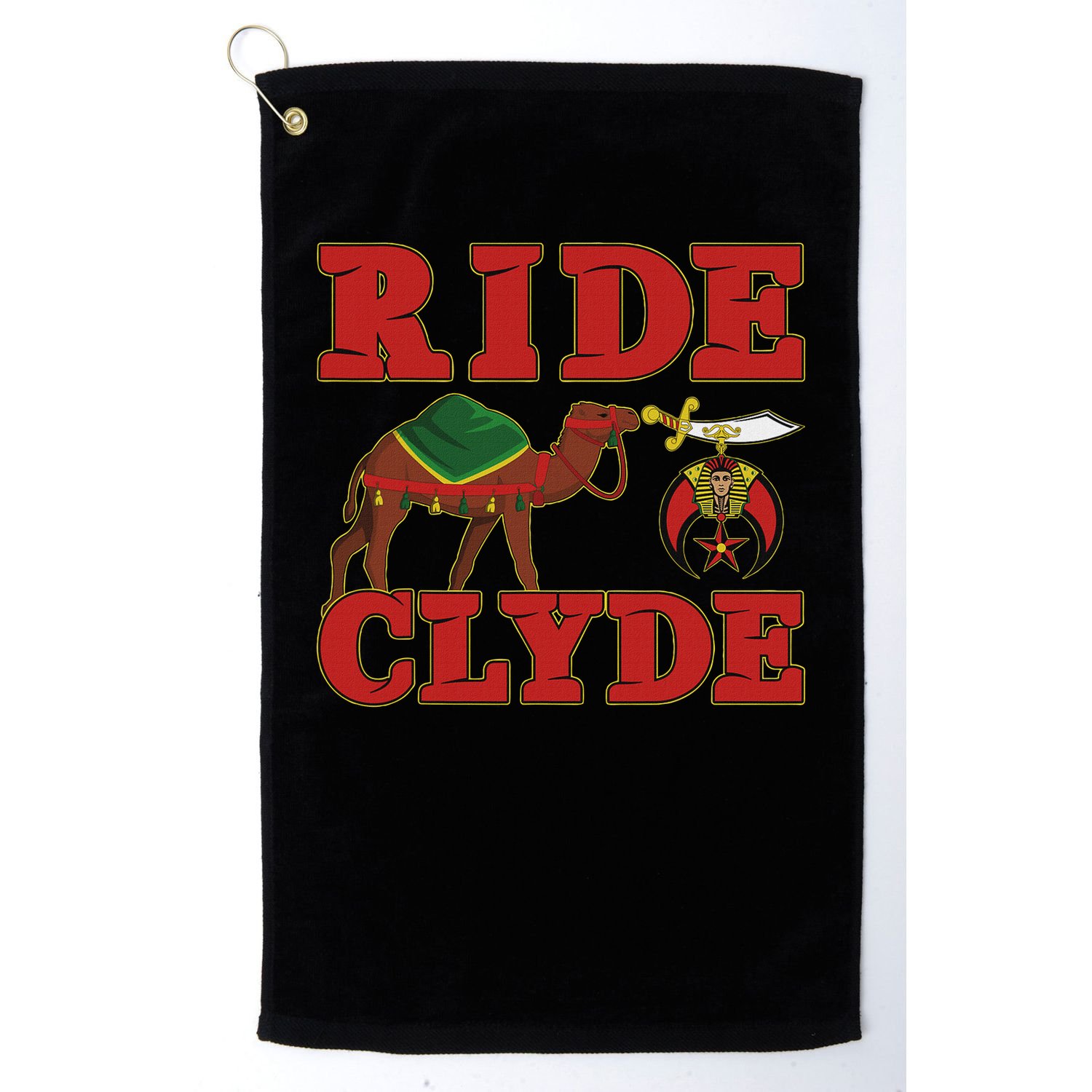 Shriner Ride Clyde Nobles Mystic Aaonms Mason Parents' Day Golf Towel