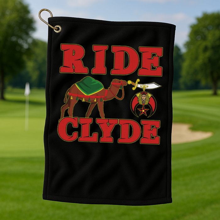Shriner Ride Clyde Nobles Mystic Aaonms Mason Parents' Day Golf Towel