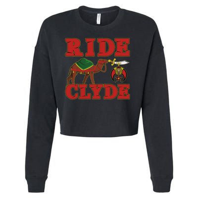 Shriner Ride Clyde Nobles Mystic Aaonms Mason Parents' Day Cropped Pullover Crew