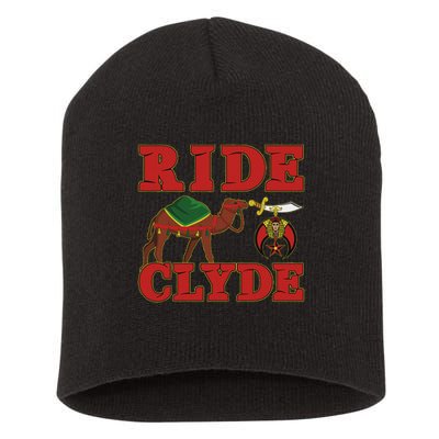 Shriner Ride Clyde Nobles Mystic Aaonms Mason Parents' Day Short Acrylic Beanie