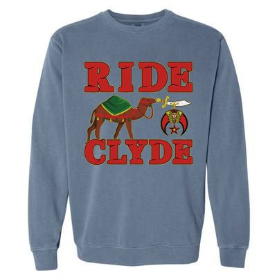 Shriner Ride Clyde Nobles Mystic Aaonms Mason Parents' Day Garment-Dyed Sweatshirt