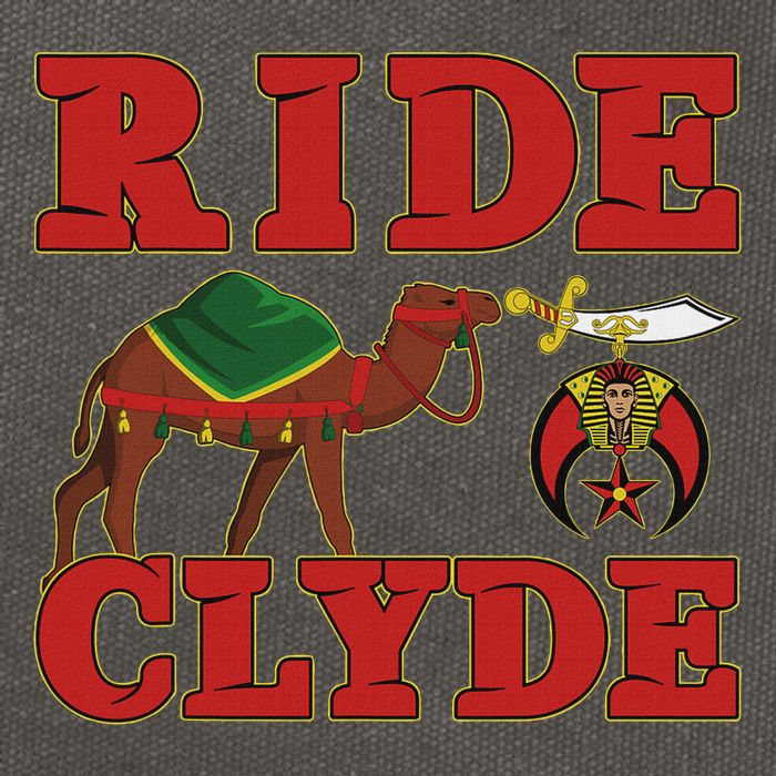 Shriner Ride Clyde Nobles Mystic Aaonms Mason Parents' Day Cotton Canvas Backpack