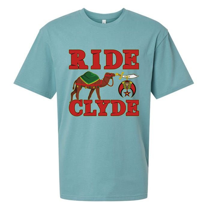 Shriner Ride Clyde Nobles Mystic Aaonms Mason Parents' Day Sueded Cloud Jersey T-Shirt