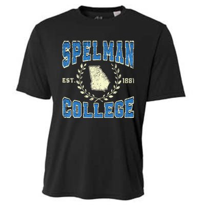 Spelman Retro College University Athletic Cooling Performance Crew T-Shirt