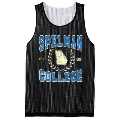 Spelman Retro College University Athletic Mesh Reversible Basketball Jersey Tank