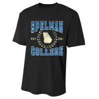 Spelman Retro College University Athletic Performance Sprint T-Shirt