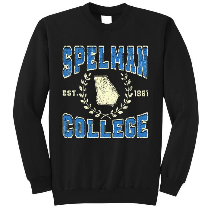 Spelman Retro College University Athletic Tall Sweatshirt