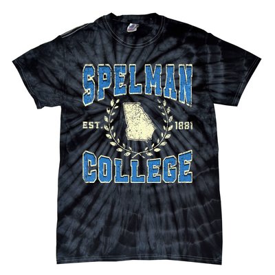 Spelman Retro College University Athletic Tie-Dye T-Shirt