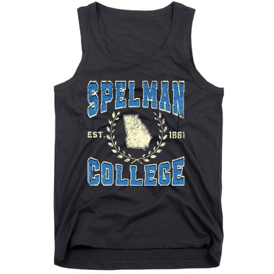 Spelman Retro College University Athletic Tank Top