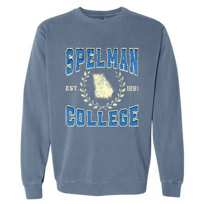 Spelman Retro College University Athletic Garment-Dyed Sweatshirt