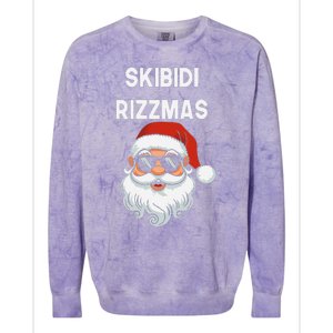 Skibid.I Rizzmas Christmas Santa Claus Merry Rizz Mas Sigmas Colorblast Crewneck Sweatshirt