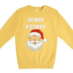 Skibid.I Rizzmas Christmas Santa Claus Merry Rizz Mas Sigmas Premium Crewneck Sweatshirt