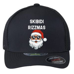 Skibid.I Rizzmas Christmas Santa Claus Merry Rizz Mas Sigmas Flexfit Unipanel Trucker Cap