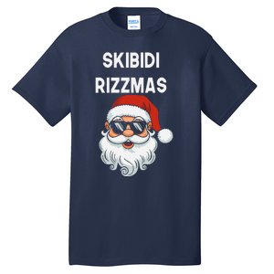 Skibid.I Rizzmas Christmas Santa Claus Merry Rizz Mas Sigmas Tall T-Shirt