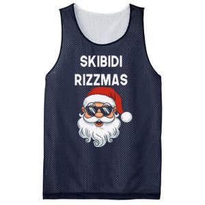 Skibid.I Rizzmas Christmas Santa Claus Merry Rizz Mas Sigmas Mesh Reversible Basketball Jersey Tank