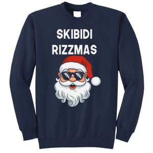 Skibid.I Rizzmas Christmas Santa Claus Merry Rizz Mas Sigmas Tall Sweatshirt