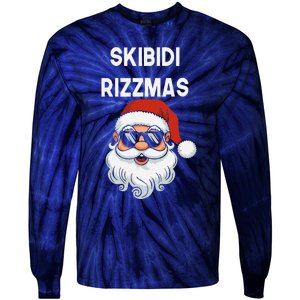 Skibid.I Rizzmas Christmas Santa Claus Merry Rizz Mas Sigmas Tie-Dye Long Sleeve Shirt