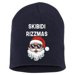 Skibid.I Rizzmas Christmas Santa Claus Merry Rizz Mas Sigmas Short Acrylic Beanie