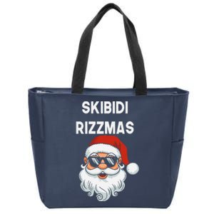 Skibid.I Rizzmas Christmas Santa Claus Merry Rizz Mas Sigmas Zip Tote Bag