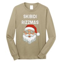 Skibid.I Rizzmas Christmas Santa Claus Merry Rizz Mas Sigmas Long Sleeve Shirt