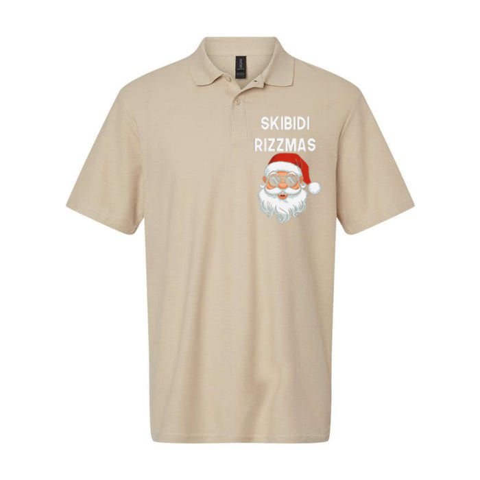 Skibid.I Rizzmas Christmas Santa Claus Merry Rizz Mas Sigmas Softstyle Adult Sport Polo