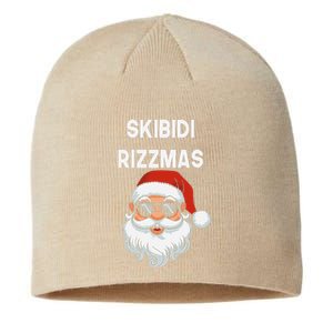 Skibid.I Rizzmas Christmas Santa Claus Merry Rizz Mas Sigmas Sustainable Beanie