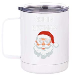 Skibid.I Rizzmas Christmas Santa Claus Merry Rizz Mas Sigmas 12 oz Stainless Steel Tumbler Cup