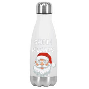 Skibid.I Rizzmas Christmas Santa Claus Merry Rizz Mas Sigmas Stainless Steel Insulated Water Bottle