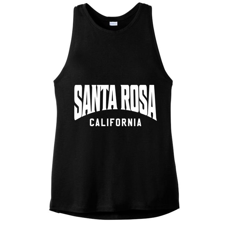 Santa Rosa California Meaningful Gift Ladies PosiCharge Tri-Blend Wicking Tank