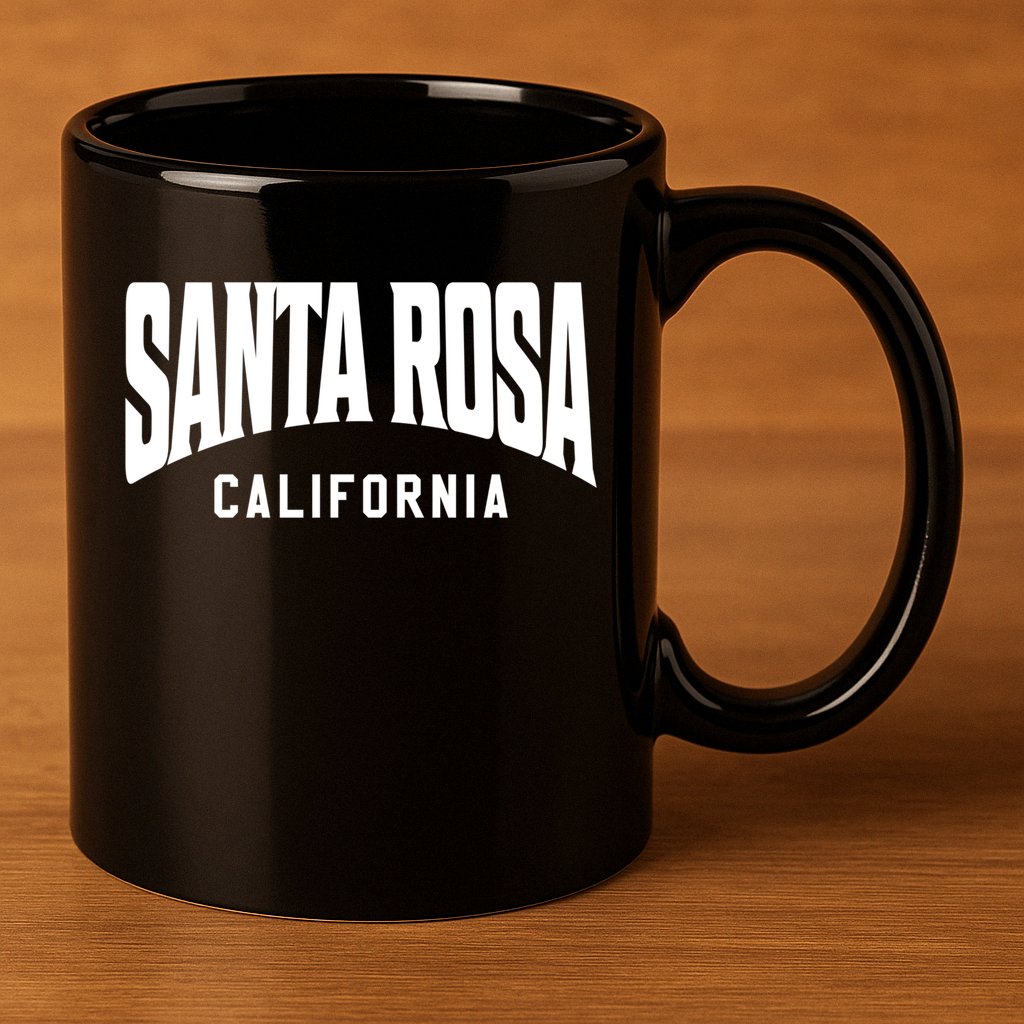 Santa Rosa California Meaningful Gift 11oz C Handle Ceramic Mug