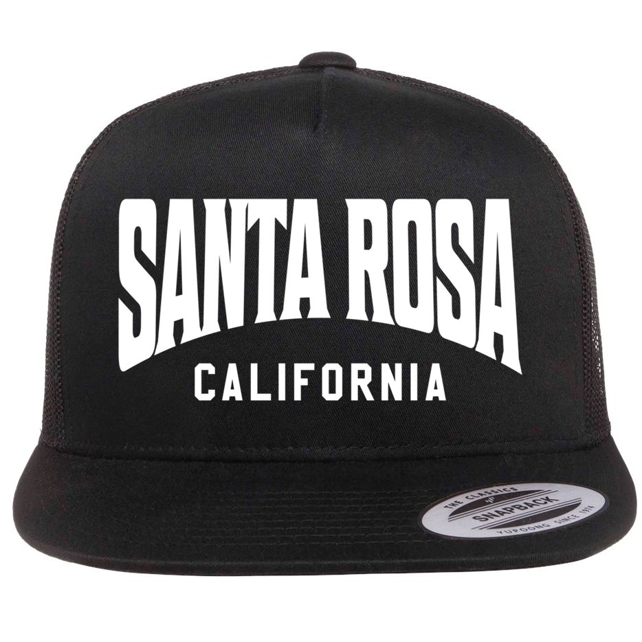 Santa Rosa California Meaningful Gift Flat Bill Trucker Hat