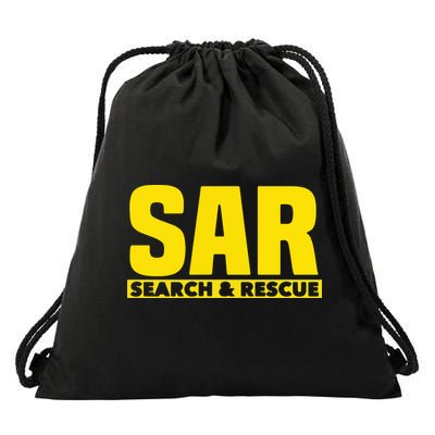 Search Rescue Crew SAR Emergency Response Team Drawstring Bag
