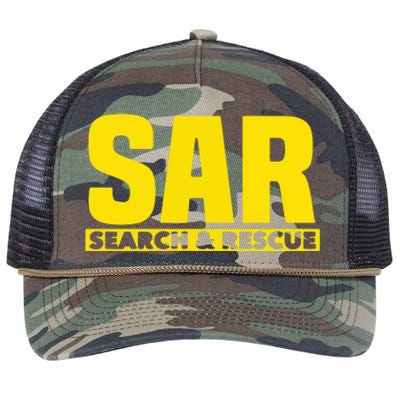 Search Rescue Crew SAR Emergency Response Team Retro Rope Trucker Hat Cap