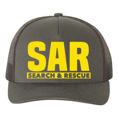 Search Rescue Crew SAR Emergency Response Team Yupoong Adult 5-Panel Trucker Hat